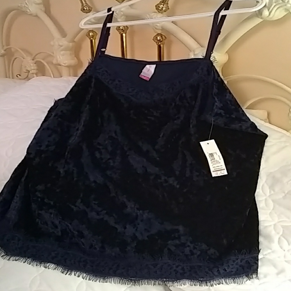 Navy blue like velvet cami!